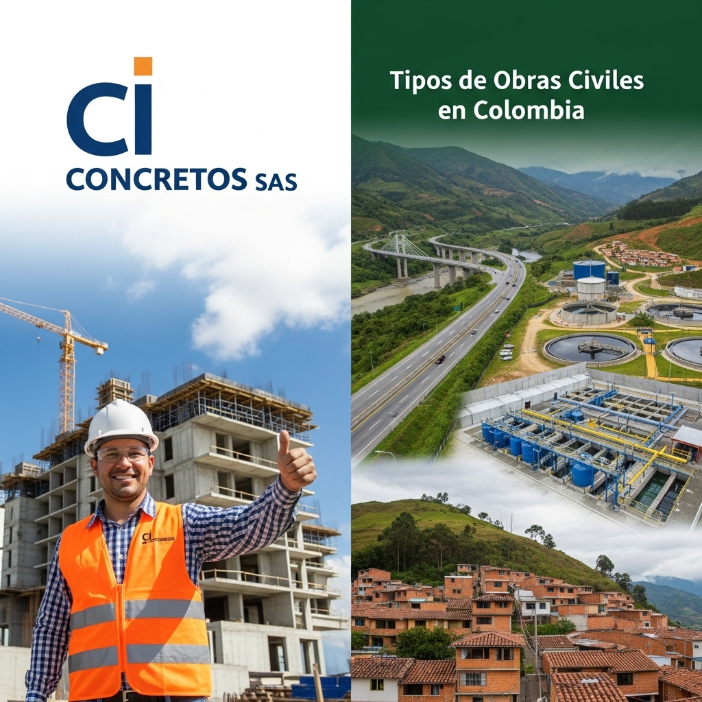 Tipos de obras civiles en Colombia