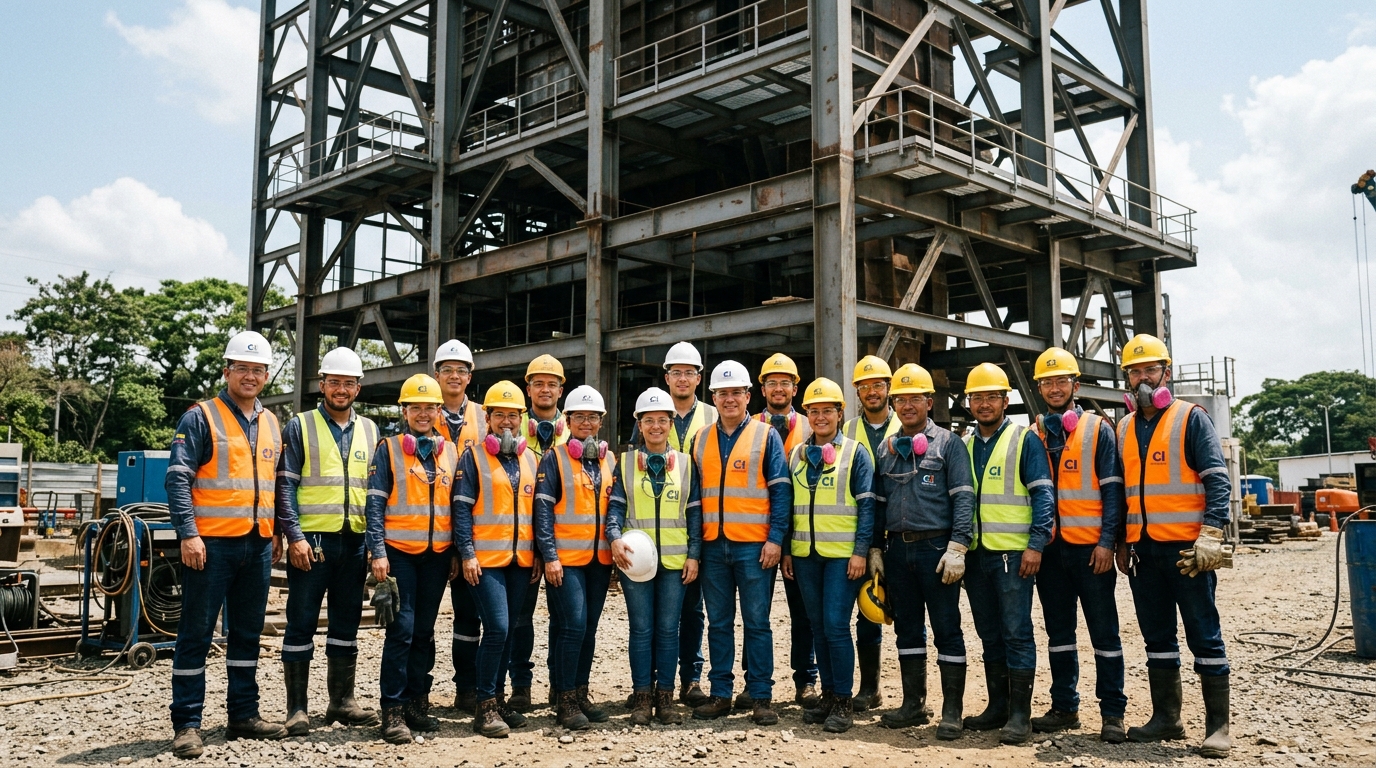 Ingenieros y personal calificado en montaje de estructuras metálicas en Cali y Valle del Cauca